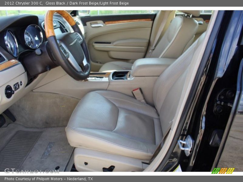 Gloss Black / Dark Frost Beige/Light Frost Beige 2012 Chrysler 300 C