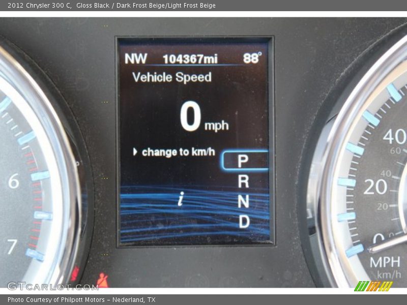 Gloss Black / Dark Frost Beige/Light Frost Beige 2012 Chrysler 300 C