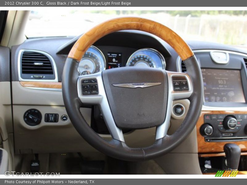Gloss Black / Dark Frost Beige/Light Frost Beige 2012 Chrysler 300 C