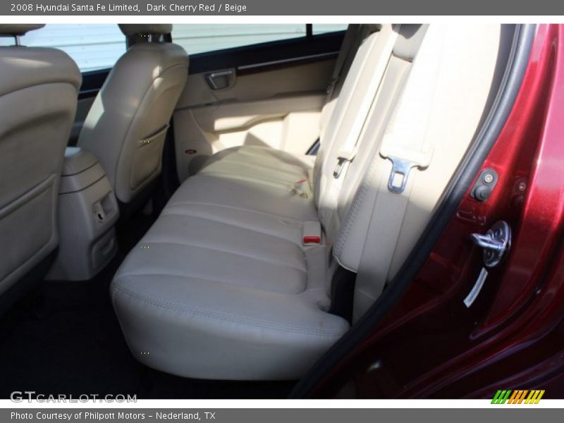 Dark Cherry Red / Beige 2008 Hyundai Santa Fe Limited