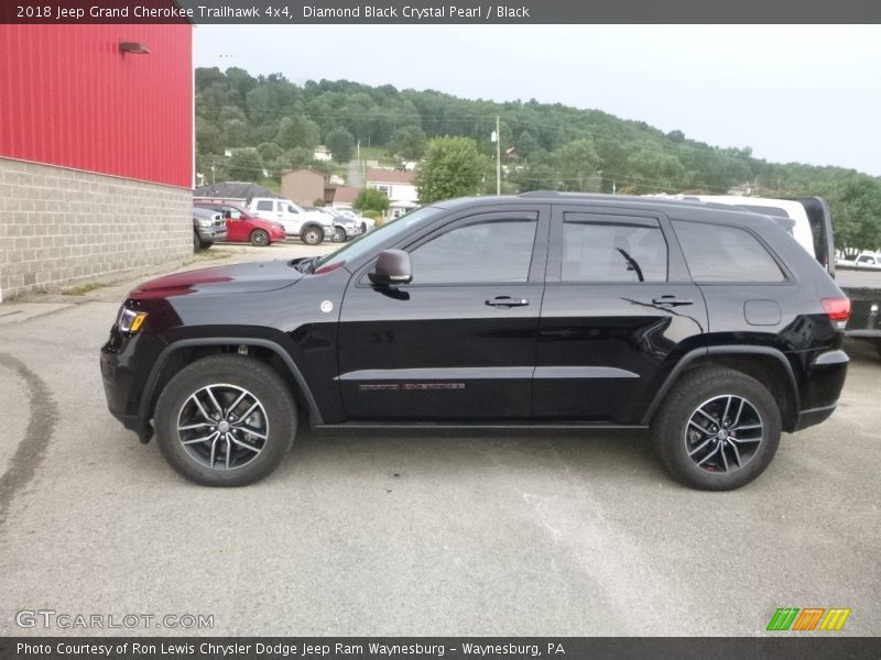 Diamond Black Crystal Pearl / Black 2018 Jeep Grand Cherokee Trailhawk 4x4