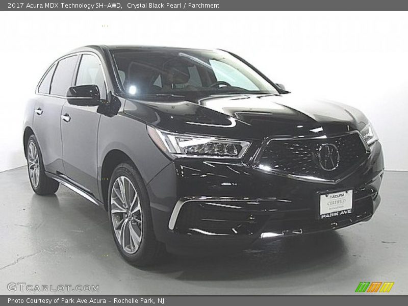 Crystal Black Pearl / Parchment 2017 Acura MDX Technology SH-AWD