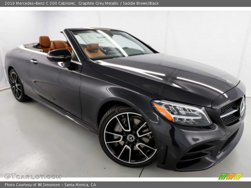 Graphite Grey Metallic / Saddle Brown/Black 2019 Mercedes-Benz C 300 Cabriolet