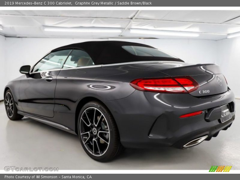 Graphite Grey Metallic / Saddle Brown/Black 2019 Mercedes-Benz C 300 Cabriolet