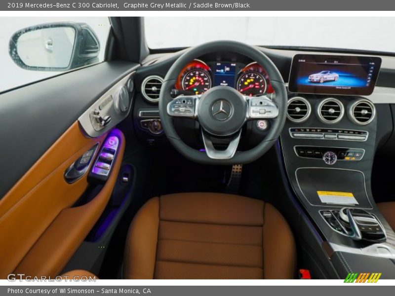 Graphite Grey Metallic / Saddle Brown/Black 2019 Mercedes-Benz C 300 Cabriolet