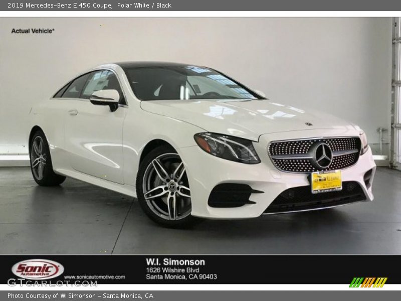 Polar White / Black 2019 Mercedes-Benz E 450 Coupe