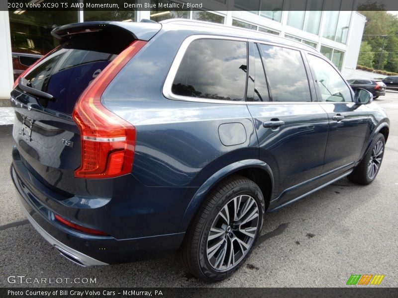 Denim Blue Metallic / Blond 2020 Volvo XC90 T5 AWD Momentum