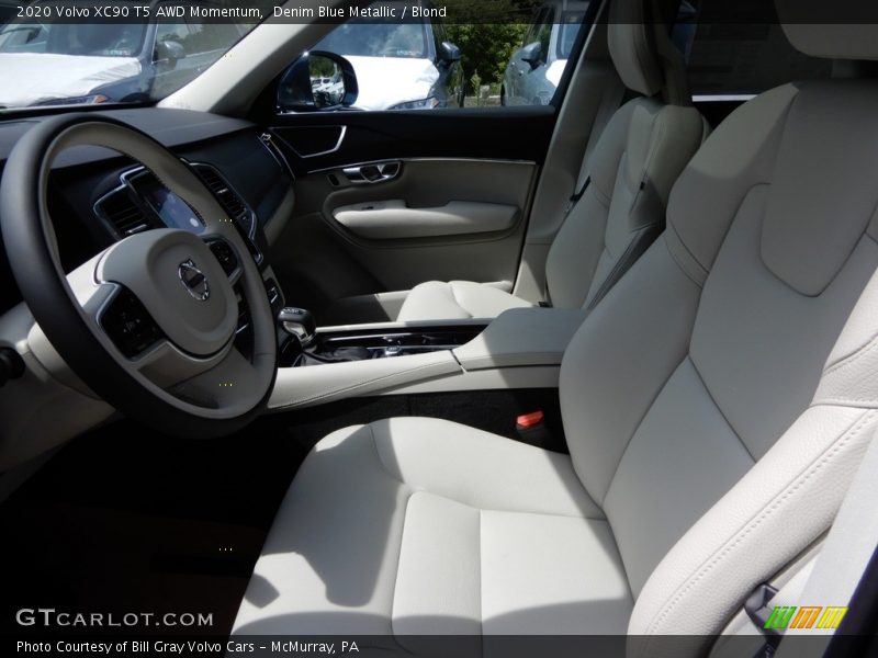 Denim Blue Metallic / Blond 2020 Volvo XC90 T5 AWD Momentum