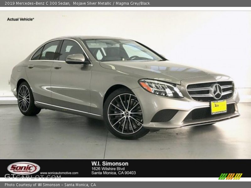 Mojave Silver Metallic / Magma Grey/Black 2019 Mercedes-Benz C 300 Sedan
