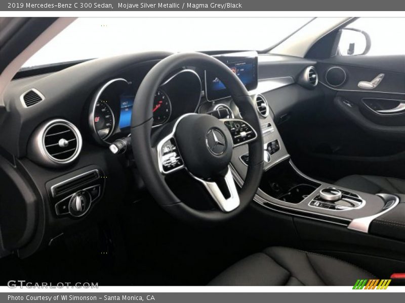 Mojave Silver Metallic / Magma Grey/Black 2019 Mercedes-Benz C 300 Sedan