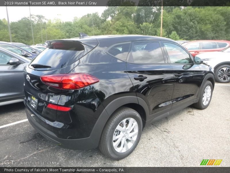 Black Noir Pearl / Gray 2019 Hyundai Tucson SE AWD