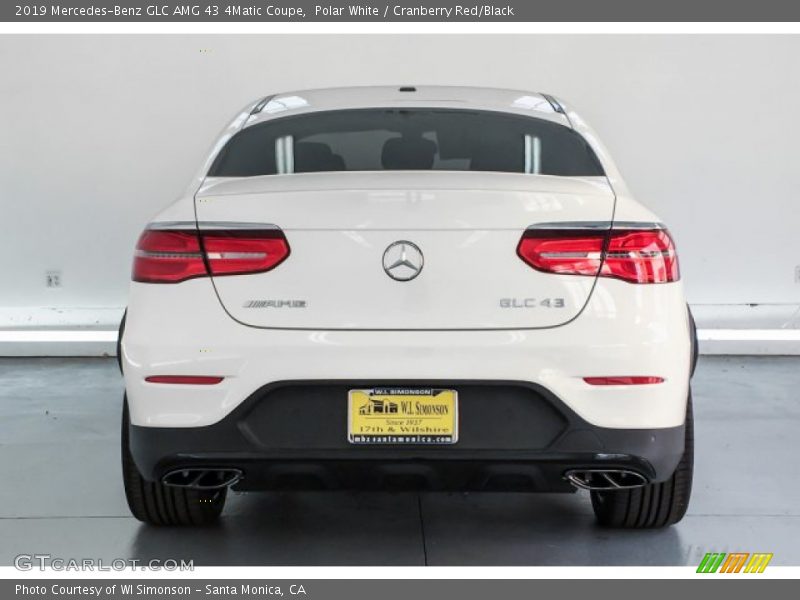 Polar White / Cranberry Red/Black 2019 Mercedes-Benz GLC AMG 43 4Matic Coupe