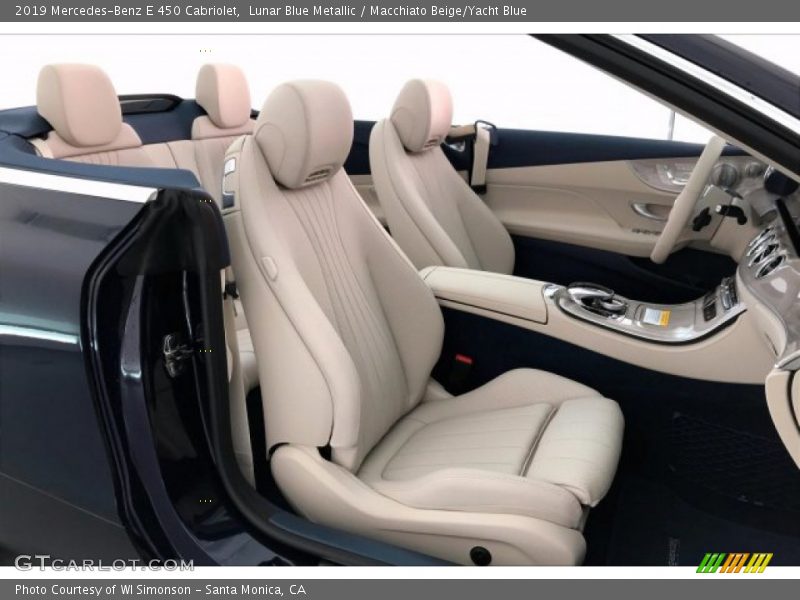 Lunar Blue Metallic / Macchiato Beige/Yacht Blue 2019 Mercedes-Benz E 450 Cabriolet