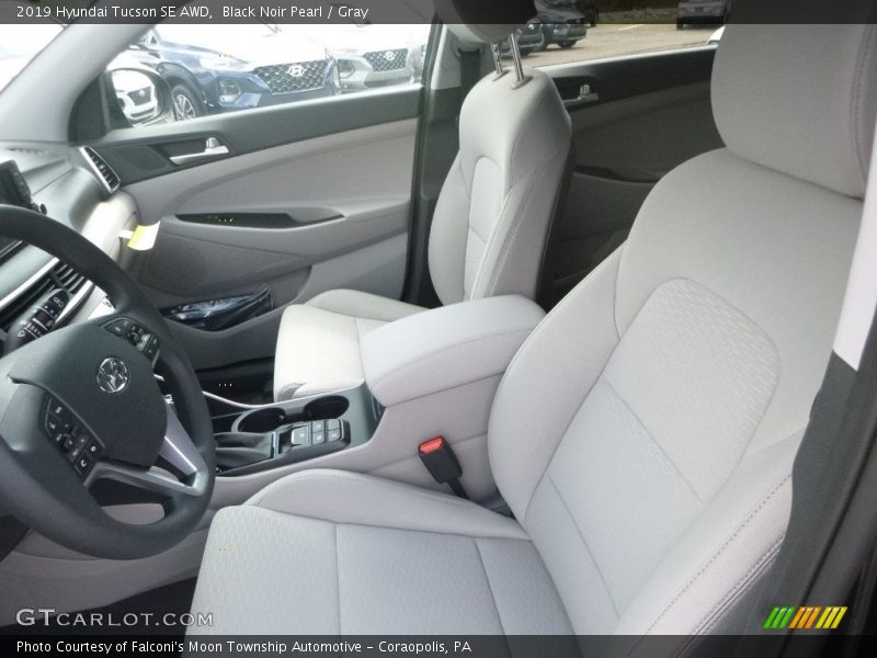 Black Noir Pearl / Gray 2019 Hyundai Tucson SE AWD