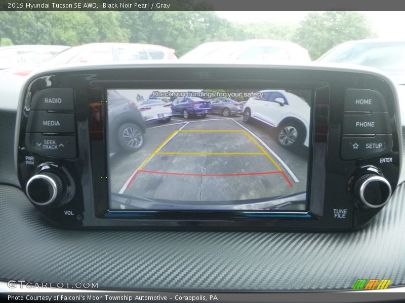 Black Noir Pearl / Gray 2019 Hyundai Tucson SE AWD