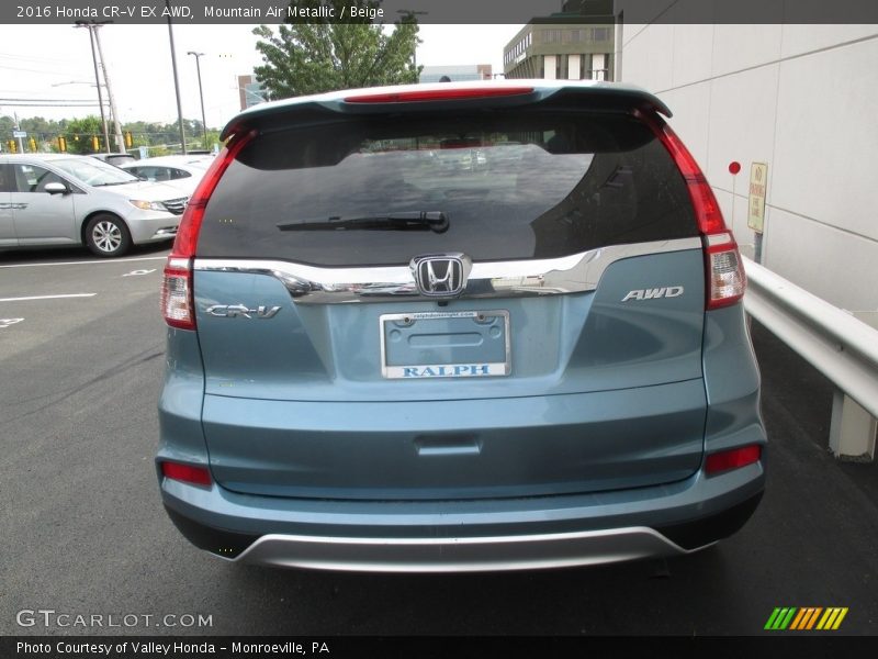 Mountain Air Metallic / Beige 2016 Honda CR-V EX AWD