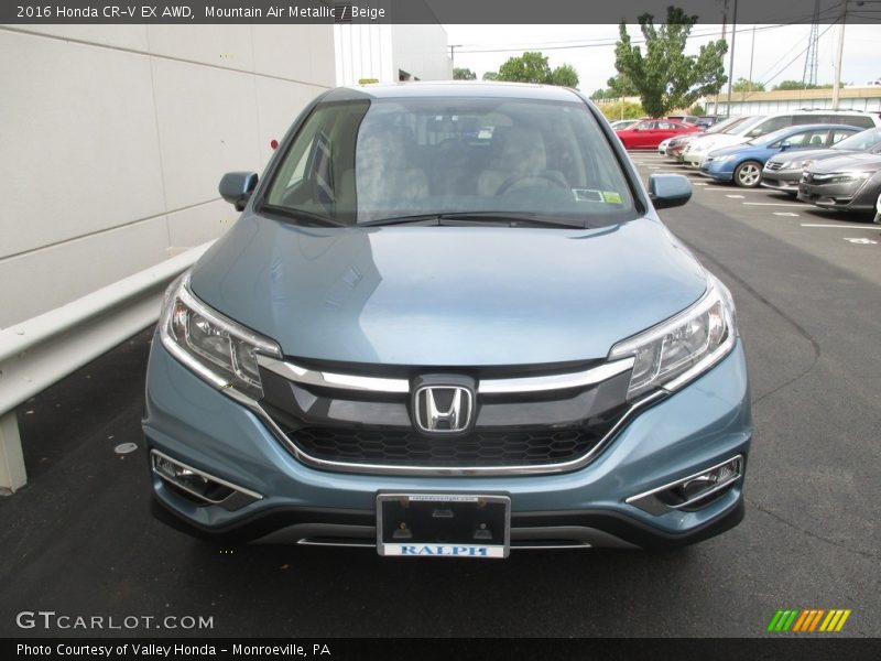 Mountain Air Metallic / Beige 2016 Honda CR-V EX AWD