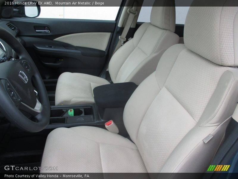 Mountain Air Metallic / Beige 2016 Honda CR-V EX AWD