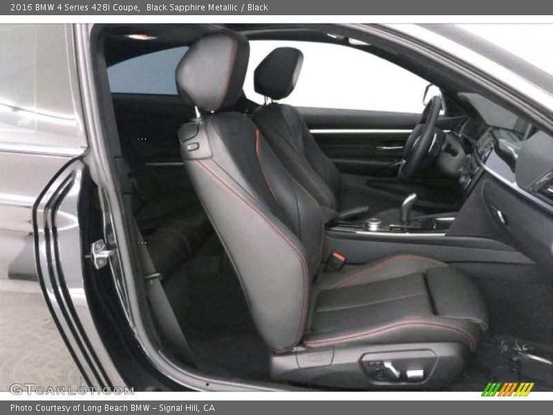 Black Sapphire Metallic / Black 2016 BMW 4 Series 428i Coupe