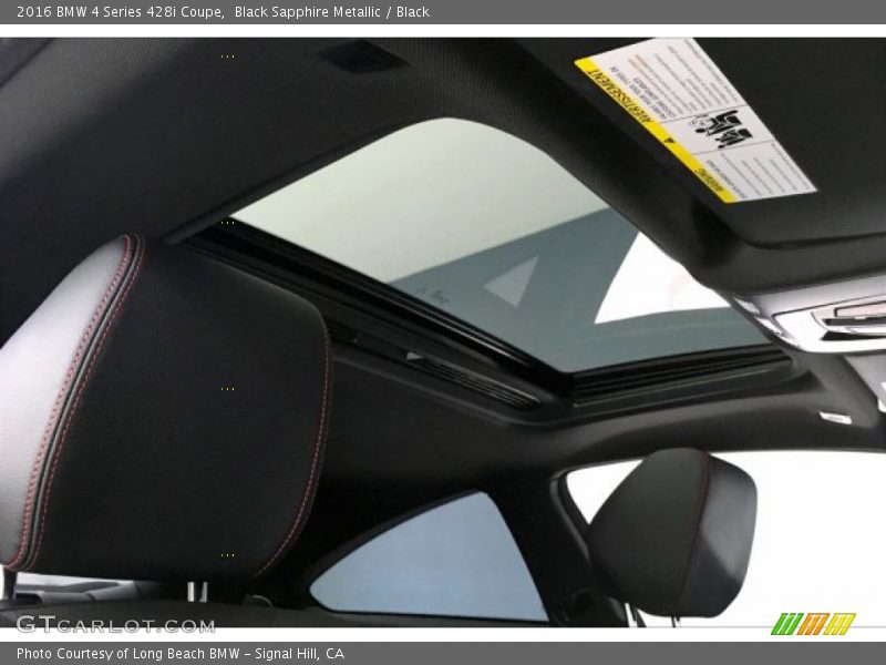 Black Sapphire Metallic / Black 2016 BMW 4 Series 428i Coupe