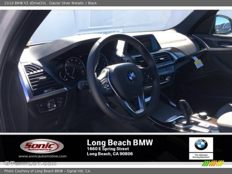 Glacier Silver Metallic / Black 2019 BMW X3 sDrive30i
