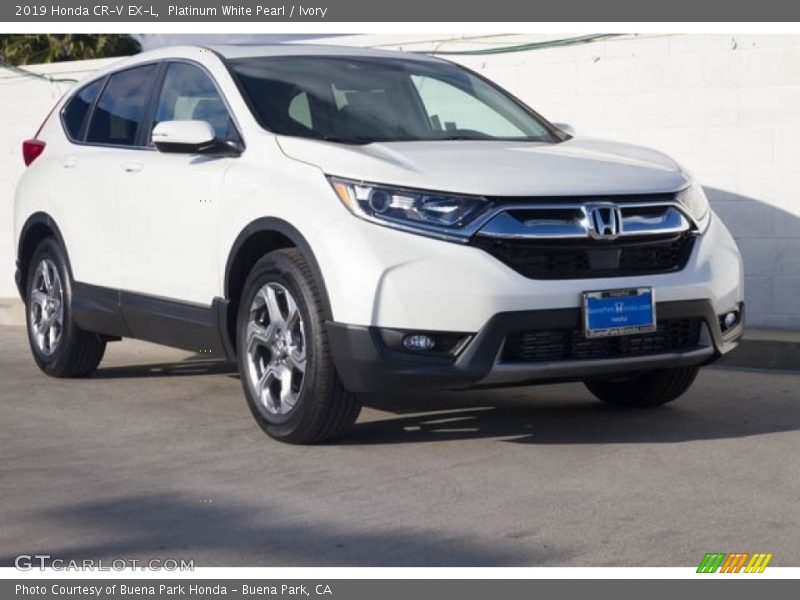 Platinum White Pearl / Ivory 2019 Honda CR-V EX-L