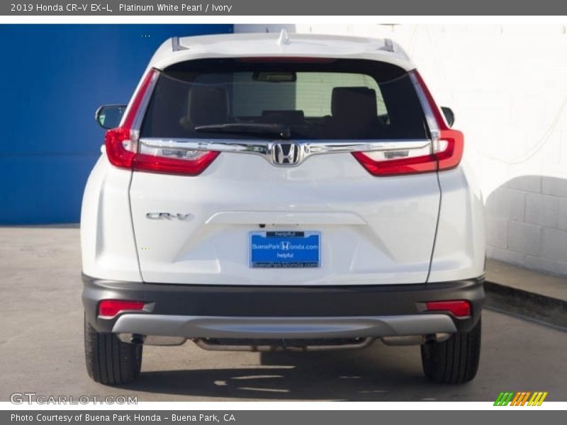 Platinum White Pearl / Ivory 2019 Honda CR-V EX-L