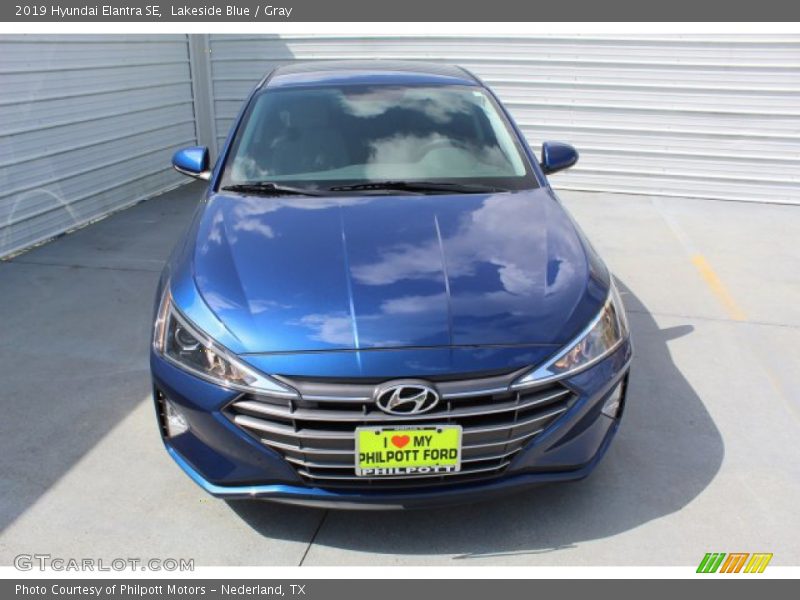 Lakeside Blue / Gray 2019 Hyundai Elantra SE