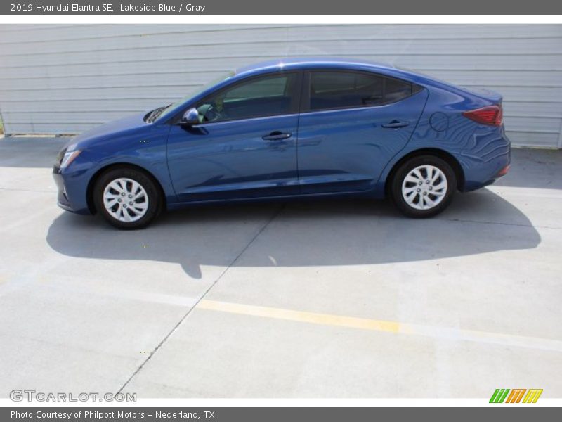 Lakeside Blue / Gray 2019 Hyundai Elantra SE