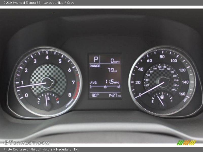 Lakeside Blue / Gray 2019 Hyundai Elantra SE