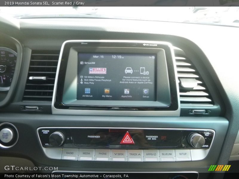 Scarlet Red / Gray 2019 Hyundai Sonata SEL