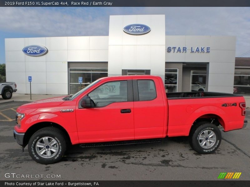 Race Red / Earth Gray 2019 Ford F150 XL SuperCab 4x4