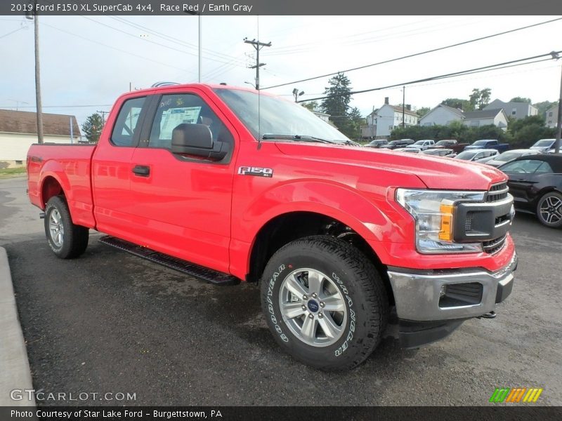 Race Red / Earth Gray 2019 Ford F150 XL SuperCab 4x4