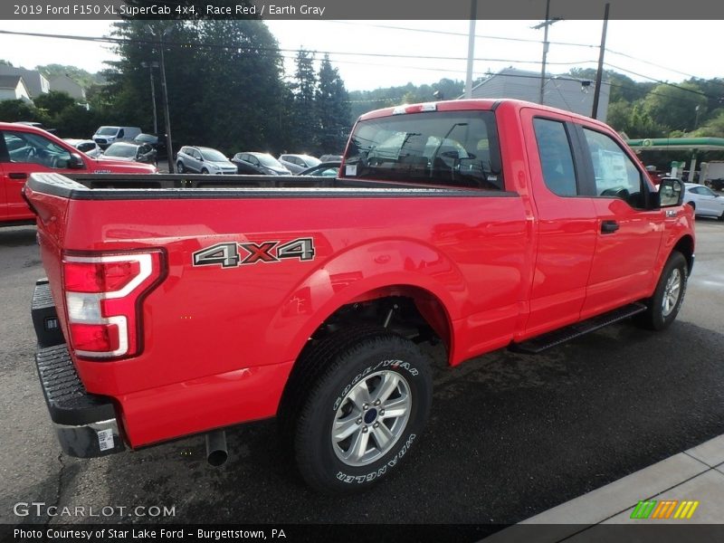 Race Red / Earth Gray 2019 Ford F150 XL SuperCab 4x4