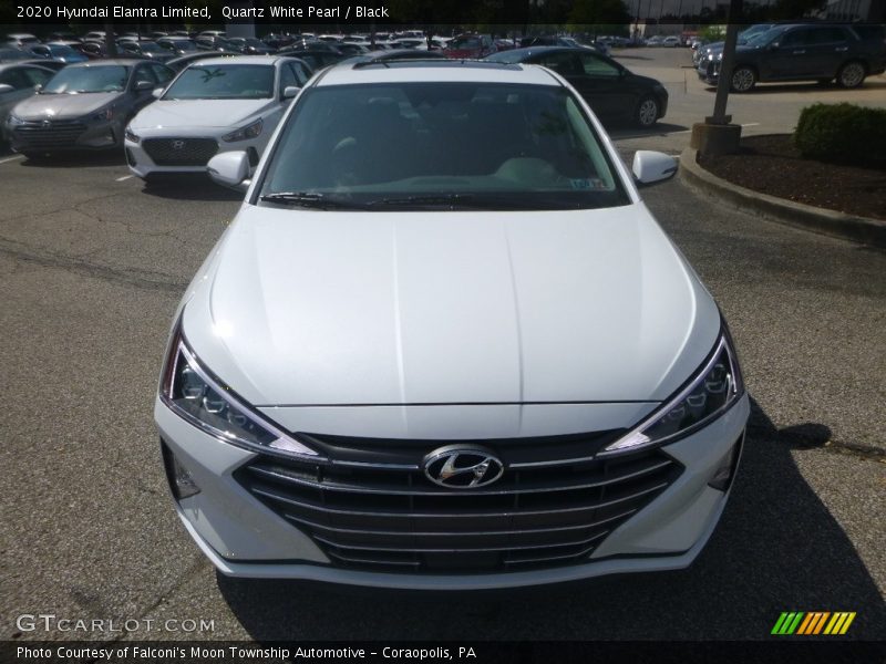 Quartz White Pearl / Black 2020 Hyundai Elantra Limited