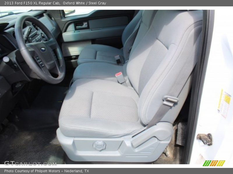 Oxford White / Steel Gray 2013 Ford F150 XL Regular Cab