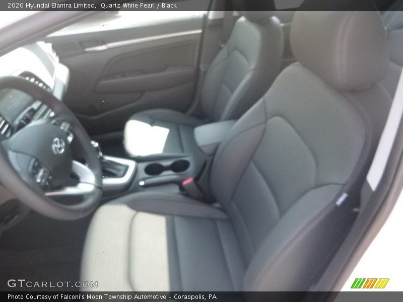 Quartz White Pearl / Black 2020 Hyundai Elantra Limited