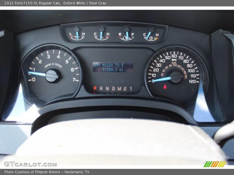 Oxford White / Steel Gray 2013 Ford F150 XL Regular Cab