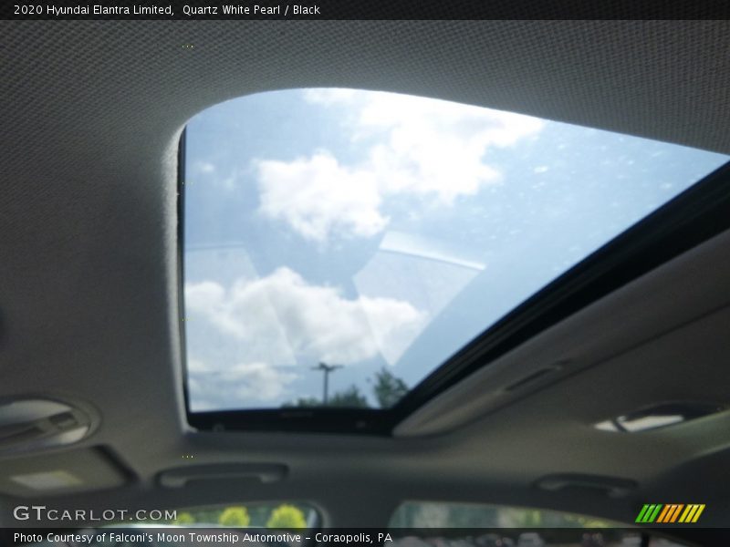 Quartz White Pearl / Black 2020 Hyundai Elantra Limited