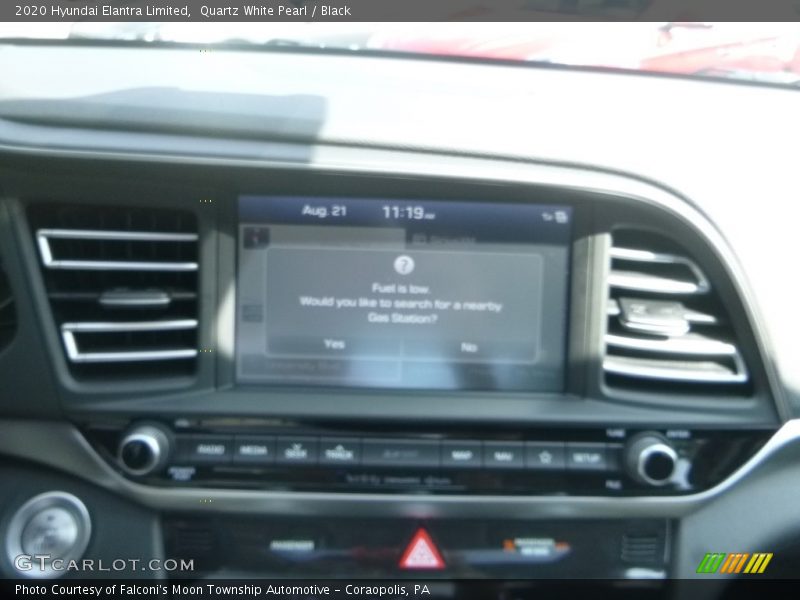 Quartz White Pearl / Black 2020 Hyundai Elantra Limited