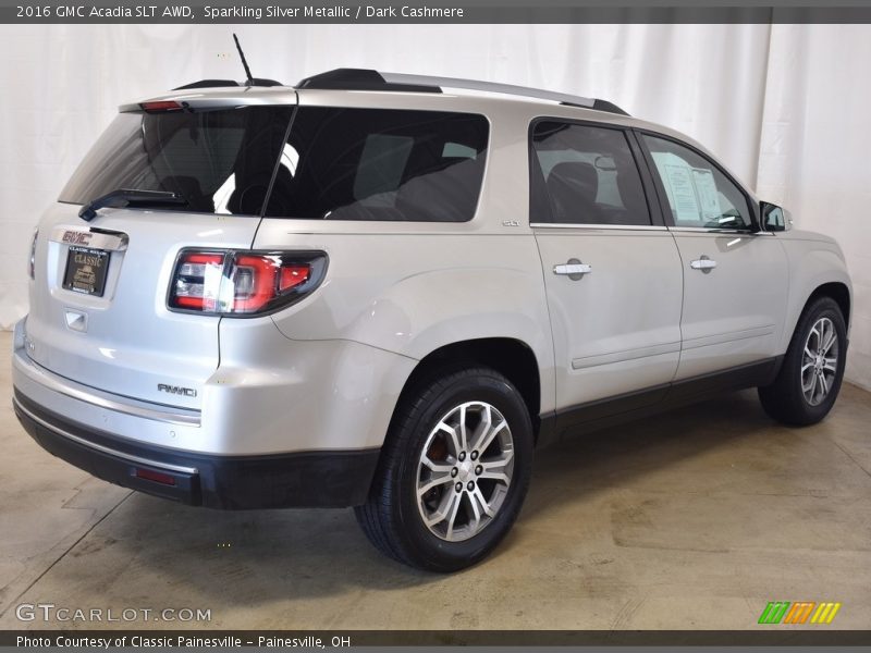 Sparkling Silver Metallic / Dark Cashmere 2016 GMC Acadia SLT AWD