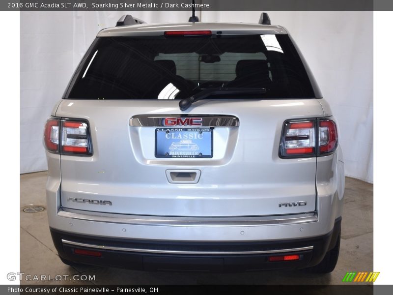 Sparkling Silver Metallic / Dark Cashmere 2016 GMC Acadia SLT AWD