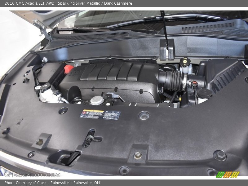 Sparkling Silver Metallic / Dark Cashmere 2016 GMC Acadia SLT AWD