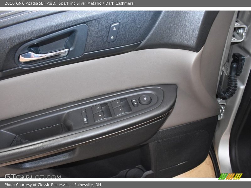 Sparkling Silver Metallic / Dark Cashmere 2016 GMC Acadia SLT AWD