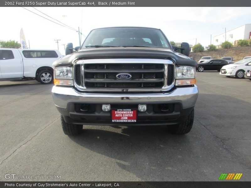 Black / Medium Flint 2002 Ford F250 Super Duty Lariat SuperCab 4x4