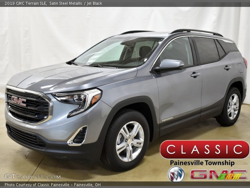 Satin Steel Metallic / Jet Black 2019 GMC Terrain SLE
