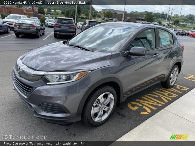 Modern Steel Metallic / Black 2019 Honda HR-V LX AWD