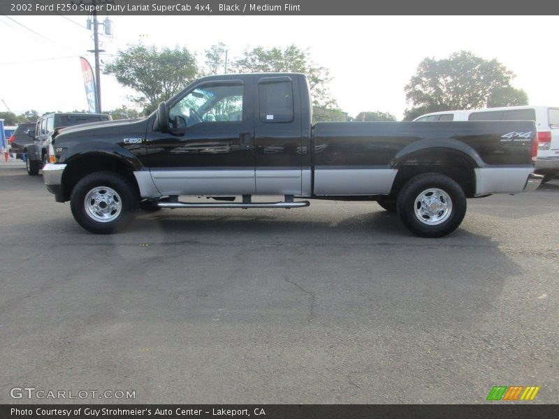 Black / Medium Flint 2002 Ford F250 Super Duty Lariat SuperCab 4x4