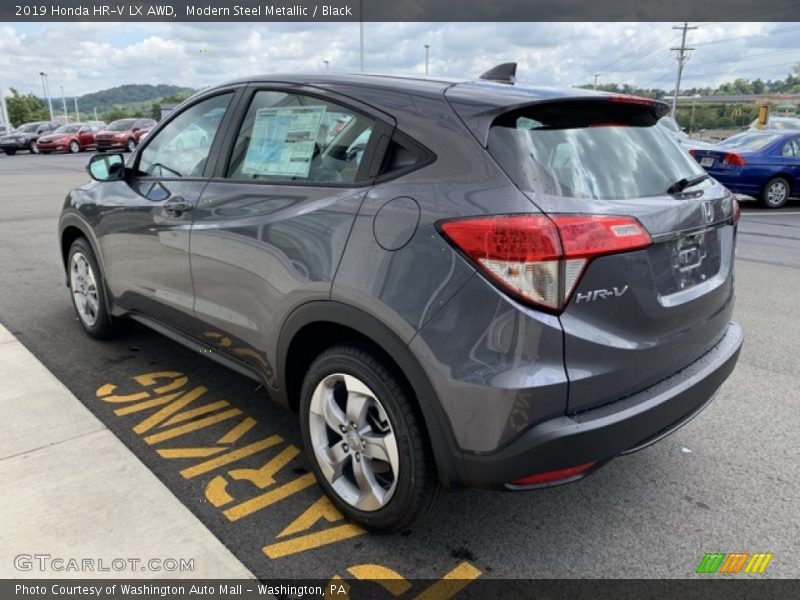 Modern Steel Metallic / Black 2019 Honda HR-V LX AWD