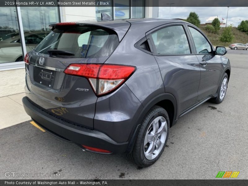 Modern Steel Metallic / Black 2019 Honda HR-V LX AWD